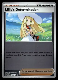 LILLIE'S DETERMINATION 119/132 UNCOMMON MEGA EVOLUTION POKEMON - Image 1