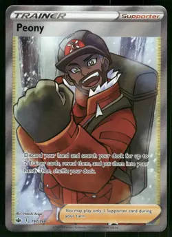 Peony (Full Art) 197/198 Ultra Rare Holo NM Pokemon SWSH06: Chilling Reign - Image 1