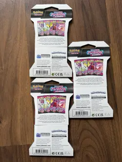 3X Pokemon TCG: Sword and Shield Fusion Strike Booster Pack, NEW, SEALED - Image 2