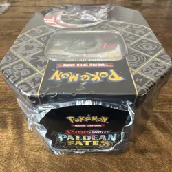 Pokemon Scarlet Violet Paldean Fates Tin Iron Treads EX New & Sealed - Image 3