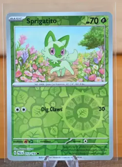 Pokemon TCG: Sprigatito - 013/193 - Reverse Holo - Paldea Evolved - NM - Image 1