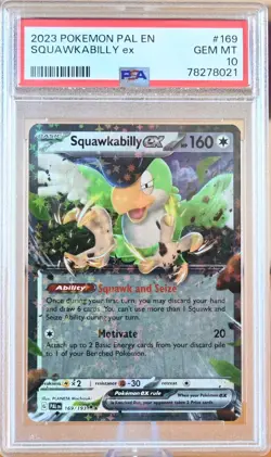 Pokemon TCG: Squawkabilly ex - 169/193 - Double Rare - Paldea Evolved - PSA 10 - Image 1