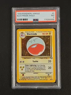 Electrode 2/64 Holo Rare Pokemon 1999 WOTC Jungle Set PSA 7 - Image 1