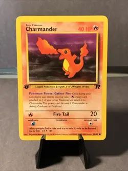 Pokemon TCG Charmander #50/82 1st Edition Team Rocket Non Holo Common 2000 - Image 1