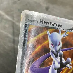Pokemon Rocket’s Mewtwo EX Holo 99/109 Rocket EX Returns HEAVILY DAMAGED - Image 3