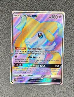 2019 Pokemon Sun and Moon Unified Minds #79 Jirachi GX URR FULL ART - Image 1