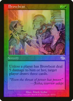 Browbeat FOIL Judgment HEAVILY PLD Red Uncommon MAGIC GATHERING CARD ABUGames - Image 1