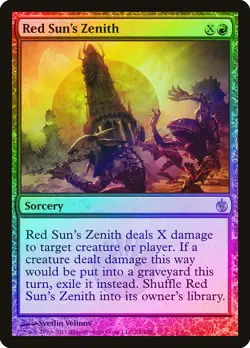 Red Sun's Zenith FOIL Mirrodin Besieged NM Red Rare MAGIC MTG CARD ABUGames - Image 1