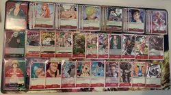 One Piece Romance Dawn (English) - Red Play Set (R, UC, C only). 100 Cards Total - Image 1