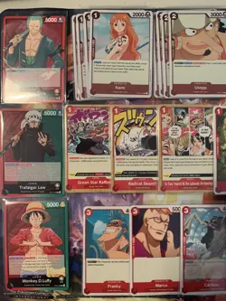 One Piece Romance Dawn (English) - Red Play Set (R, UC, C only). 100 Cards Total - Image 2