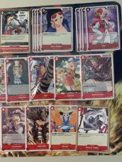 One Piece Romance Dawn (English) - Red Play Set (R, UC, C only). 100 Cards Total - Image 4