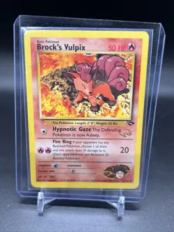 Brock's Vulpix W Stamped Promo WoTC Pokemon Card - Image 5