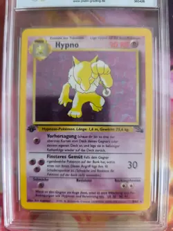 Pokemon Card Hypno Fossil 1. Edition Holos Deutsch German Japanese PSA / PGS 8.5 - Image 3
