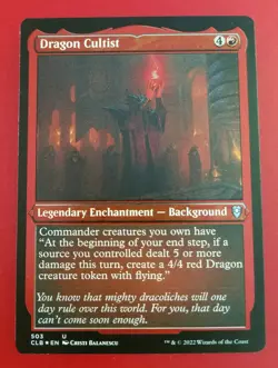 1x Dragon Cultist | FOIL-ETCHED | Battle for Baldur's Gate | MTG Magic Cards - Image 1