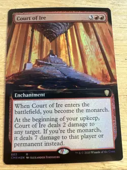 Mint/Near-Mint, English - 1 x MTG Court of Ire - Foil - Extended Art Commander L - Image 1