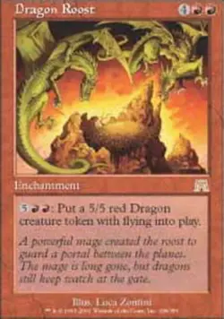 1x Dragon Roost - Foil Light Play, English Onslaught MTG Magic - Image 1