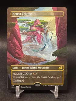 Ketria Triome - Extended Art Showcase IKO NM MTG - Image 1