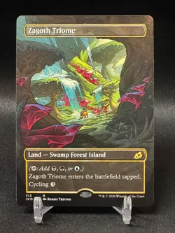 Zagoth Triome (Showcase) - Ikoria (IKO) - Magic the Gathering NM MTG - Image 1