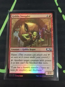 MTG Magic The Gathering Goblin Smuggler Foil Red Rogue Commander - Image 1