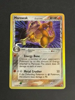 Pokemon Marowak 10/113 EX Delta Species - NM - Image 1
