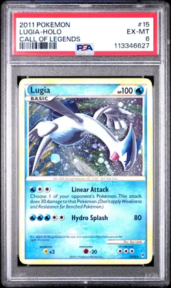 2011 POKEMON CALL OF LEGENDS LUGIA #15 HOLO PSA 6 EX #113346627 - Image 1