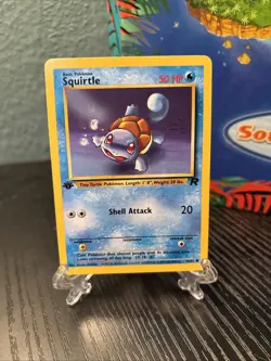 SQUIRTLE 68/82 1ST EDITION TEAM ROCKET POKEMON TCG NM - Image 1