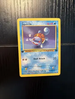 SQUIRTLE 68/82 1ST EDITION TEAM ROCKET POKEMON TCG NM - Image 2