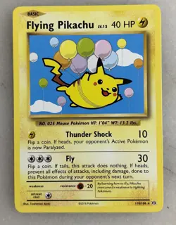 Pokemon XY - Evolutions #110/108 Secret Rare Flying Pikachu LP - Image 1
