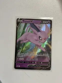 Espeon V SWSH201 Holo Ultra Rare Black Star Promo Pokemon TCG NM - Image 1