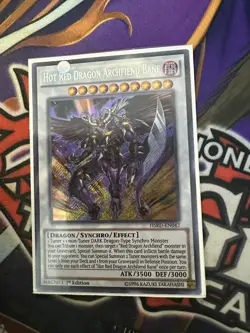 Yugioh - Hot Red Dragon Archfiend Bane HSRD-EN042 1st Edition Secret Rare NM - Image 2