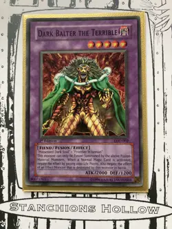 Yu-Gi-Oh! TCG Dark Balter the Terrible (1ST EDITION) (LOD-002) SUPER RARE NM - Image 1