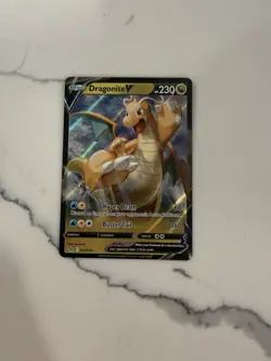Pokemon TCG Dragonite v Full Art Holo Ultra Rare Card 049/078 - Image 1