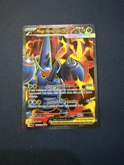 108/094 Mega Heracross ex : Rare Ultra Card : Phantasmal Flames : Pokemon TCG - Image 1