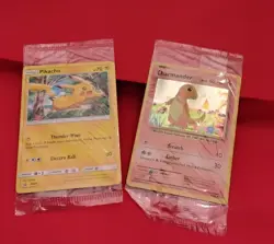 Rare Nintendo Pokemon Event Promo cards Holo Charmander and Pikachu, sealed - Image 3