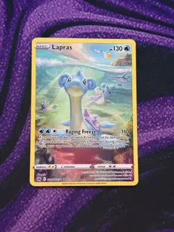 Lapras GG05/GG70 Crown Zenith Galarian Gallery Holo Card Near Mint Condition - Image 1