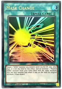 GFTP-EN112 Mask Change - Ultra Rare 1st Edition Near Mint YuGiOh Card - Image 1