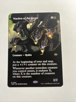 Warden of the Grove (Borderless) - Tarkir: Dragonstorm MTG Plus Bonus Card!!! - Image 1