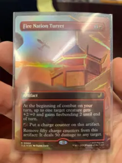 Fire Nation Turret (Borderless Foil) MTG: Avatar Eternal NM/M Never Played!! - Image 1