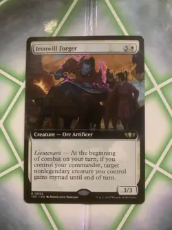 MTG Ironwill Forger Extended Art 0053 Rare Tarkir: Dragonstorm TDM NM - Image 1