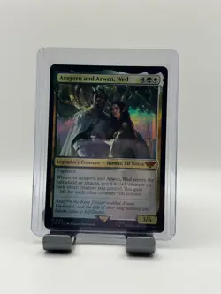 MTG, Aragorn and Arwen, Wed FOIL 287 NM Universes Beyond: the Lord of the Rings - Image 1