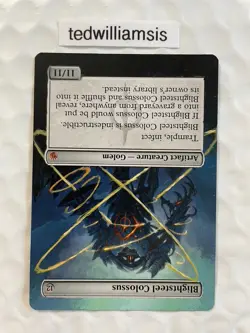 Blightsteel Colossus MtG Mirrodin Besieged Altered Art Extended & Borderless - Image 4