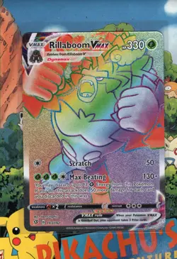 Pokemon TCG Rillaboom VMAX 193/192 Rebel Clash - Secret NM/M - Image 1
