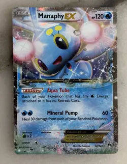 Pokemon TCG Manaphy EX XY Breakpoint 32/122 LP - Image 1