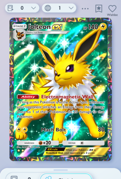 Pokemon TCG POCKET - Jolteon Full Art 2 ?, Mega-Rising, English - Image 1