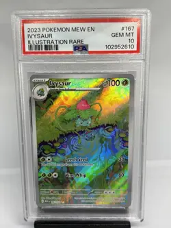 2023 Pokemon Mew En 151 Ivysaur Illustration Rare PSA 10 - Image 1