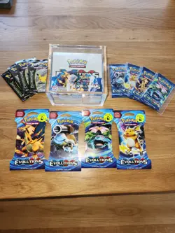 Pokemon TCG XY Evolutions Booster Box Factory Sealed Damaged Box 155-81155 - Image 1