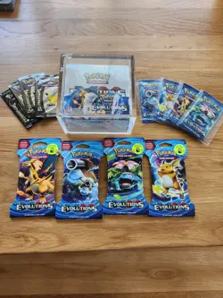 Pokemon TCG XY Evolutions Booster Box Factory Sealed Damaged Box 155-81155 - Image 2