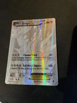 Dialga EX Silver Secret Rare 122/119 - Phantom Forces Pokemon TCG English MP - Image 1