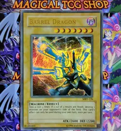 Yugioh Barrel Dragon Metal Raiders Ultra Rare MRD-126 Faded Original Print PL - Image 1