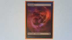 FOIL MOUNTAIN (253) (FULL-ART) Theros Beyond Death THB Magic MTG MINT CARD - Image 1